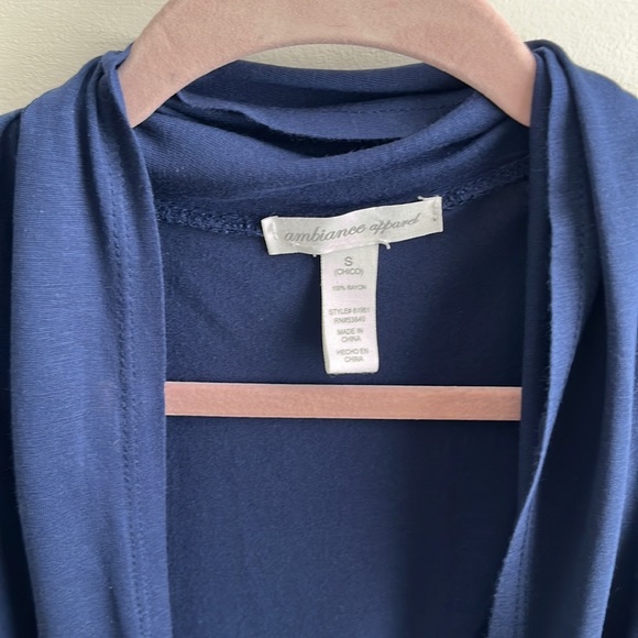 S, Ambiance Apparel, Short Sleeve Open Shirt - Picture 3 of 5